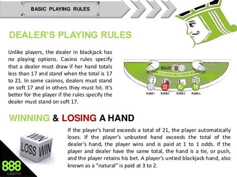 blackjack rules dealer must hit.